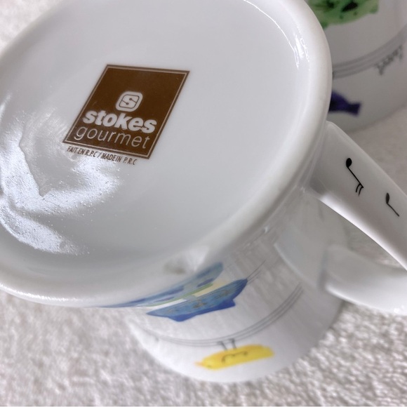 Stokes Gourmet Cat Kitty Bird Music Mugs x2 - Picture 4 of 10